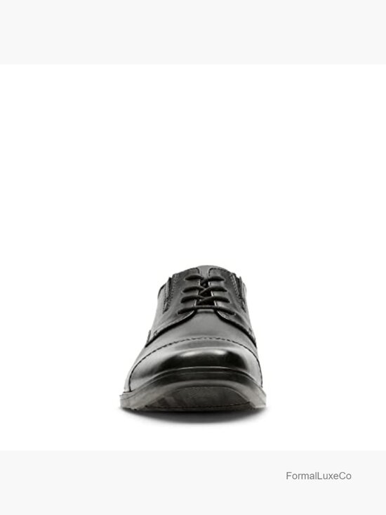 Men\'s Cap Toe Oxford Shoes Lace Up Dress Leather main image 4
